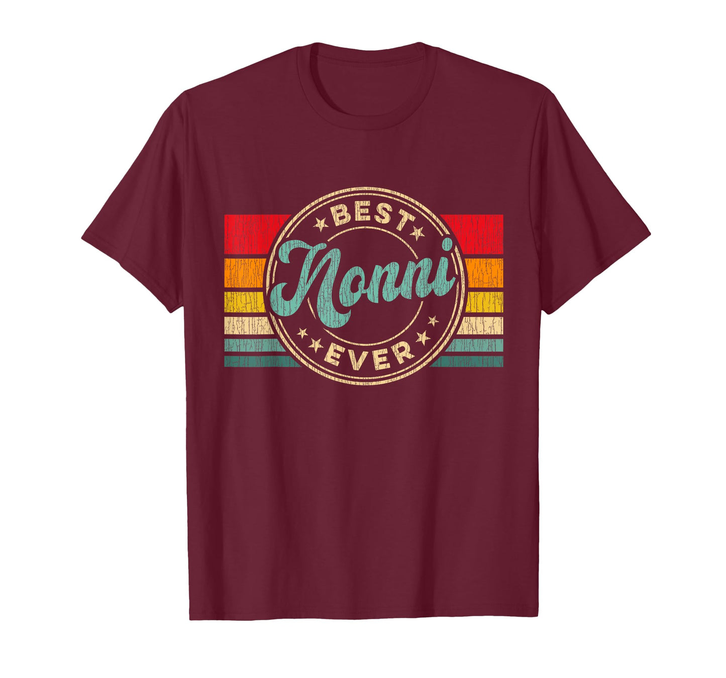 Best Nonni Ever Vintage Retro Mother's Day Gift T-Shirt