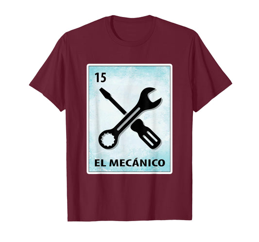 El Mecanico Mexican Mechanic Cards T-Shirt