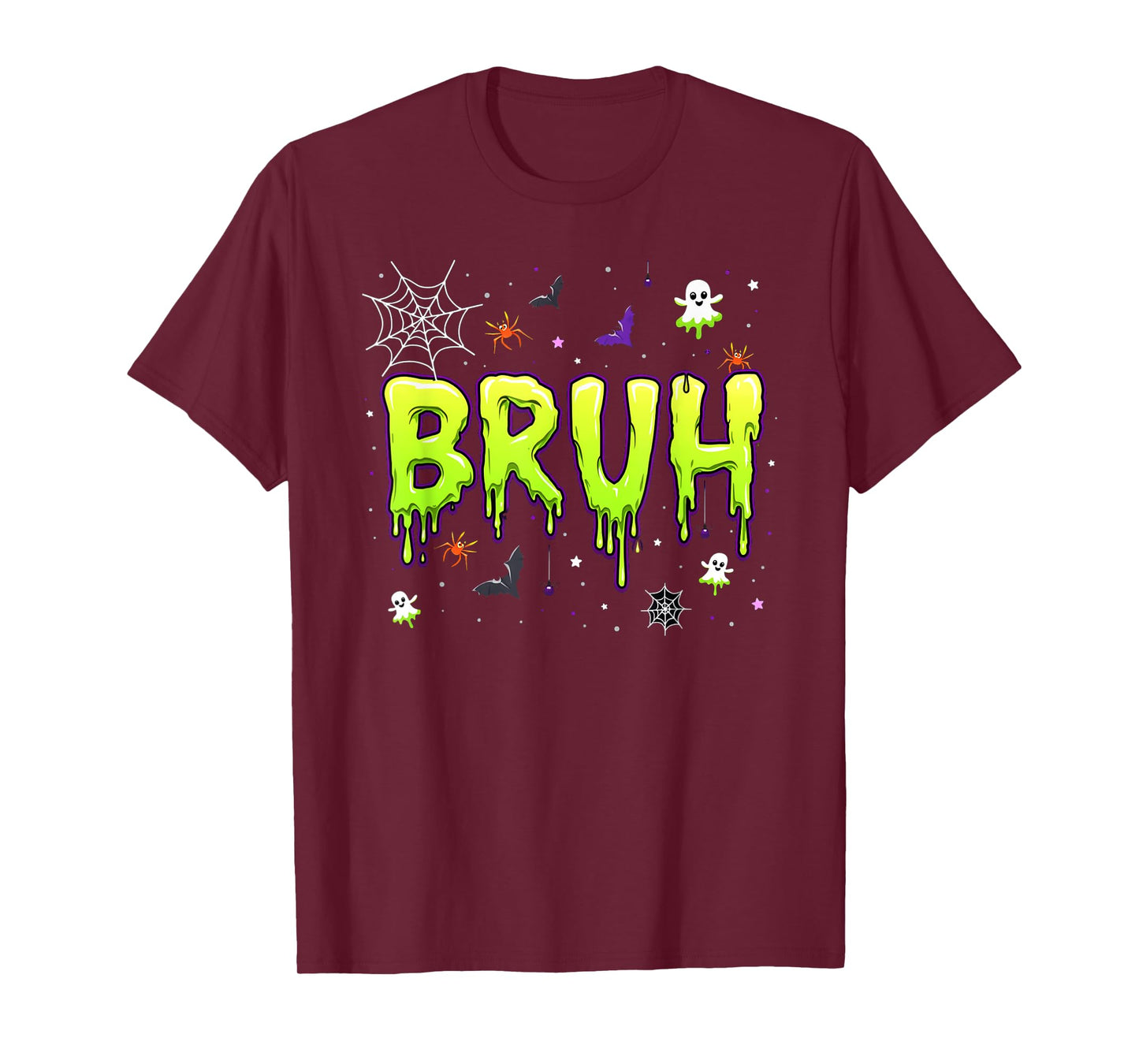 Bruh halloween kids boys girls men women Trick Treat funny T-Shirt