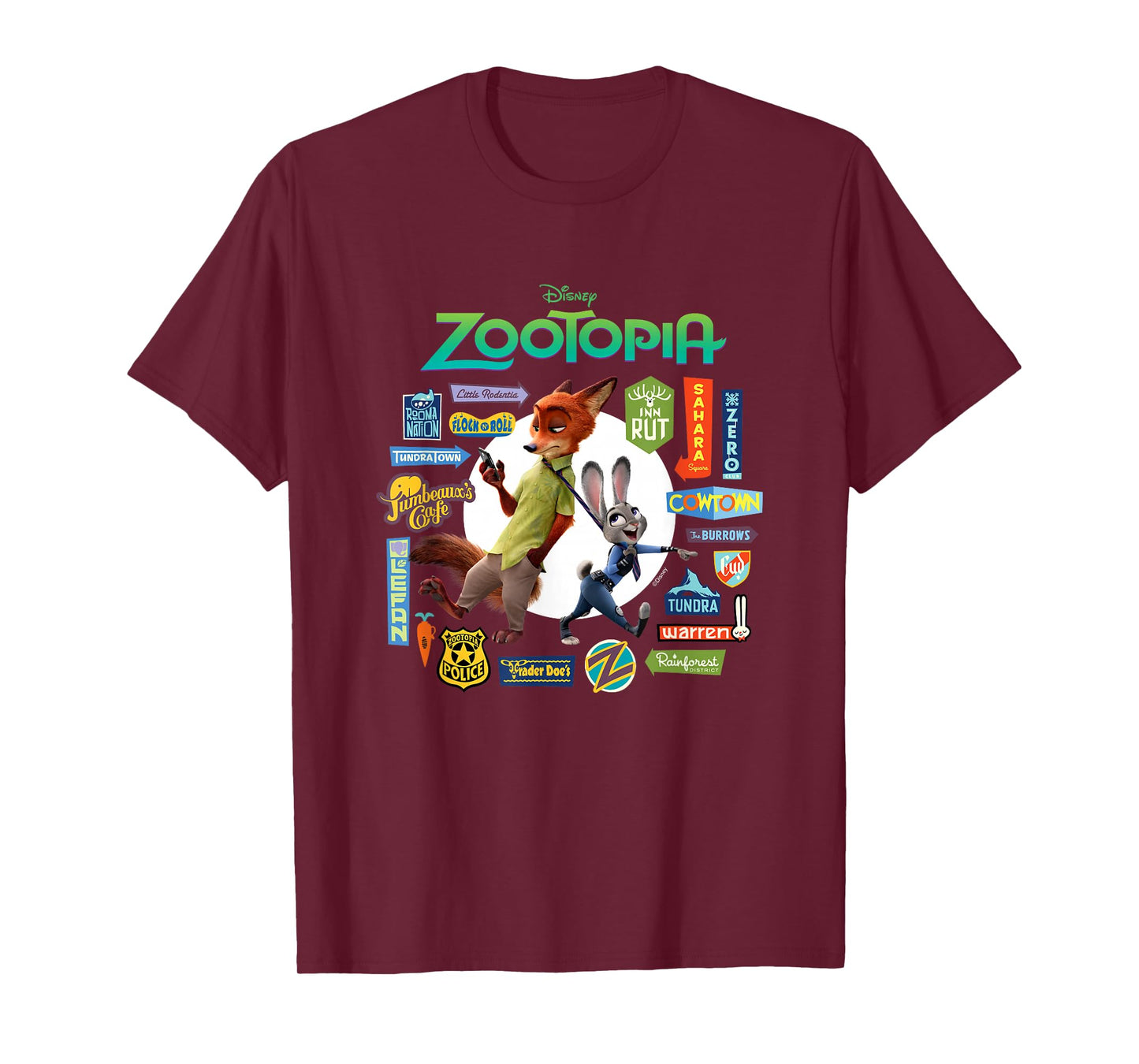Zootopia - Nick and Judy Signs T-Shirt