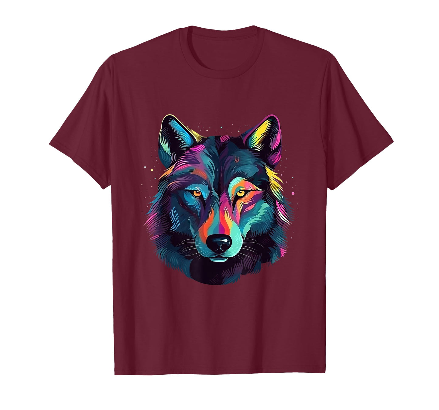 Wolf Pop Art Colorful Art Wolf Lover T-Shirt