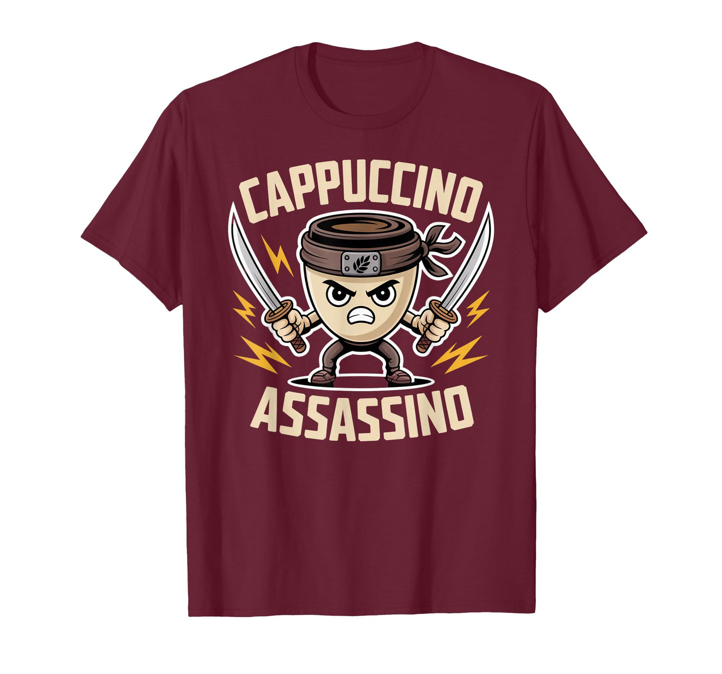 Cappuccino Assassino Coffee Ninja Meme Vibes T-Shirt