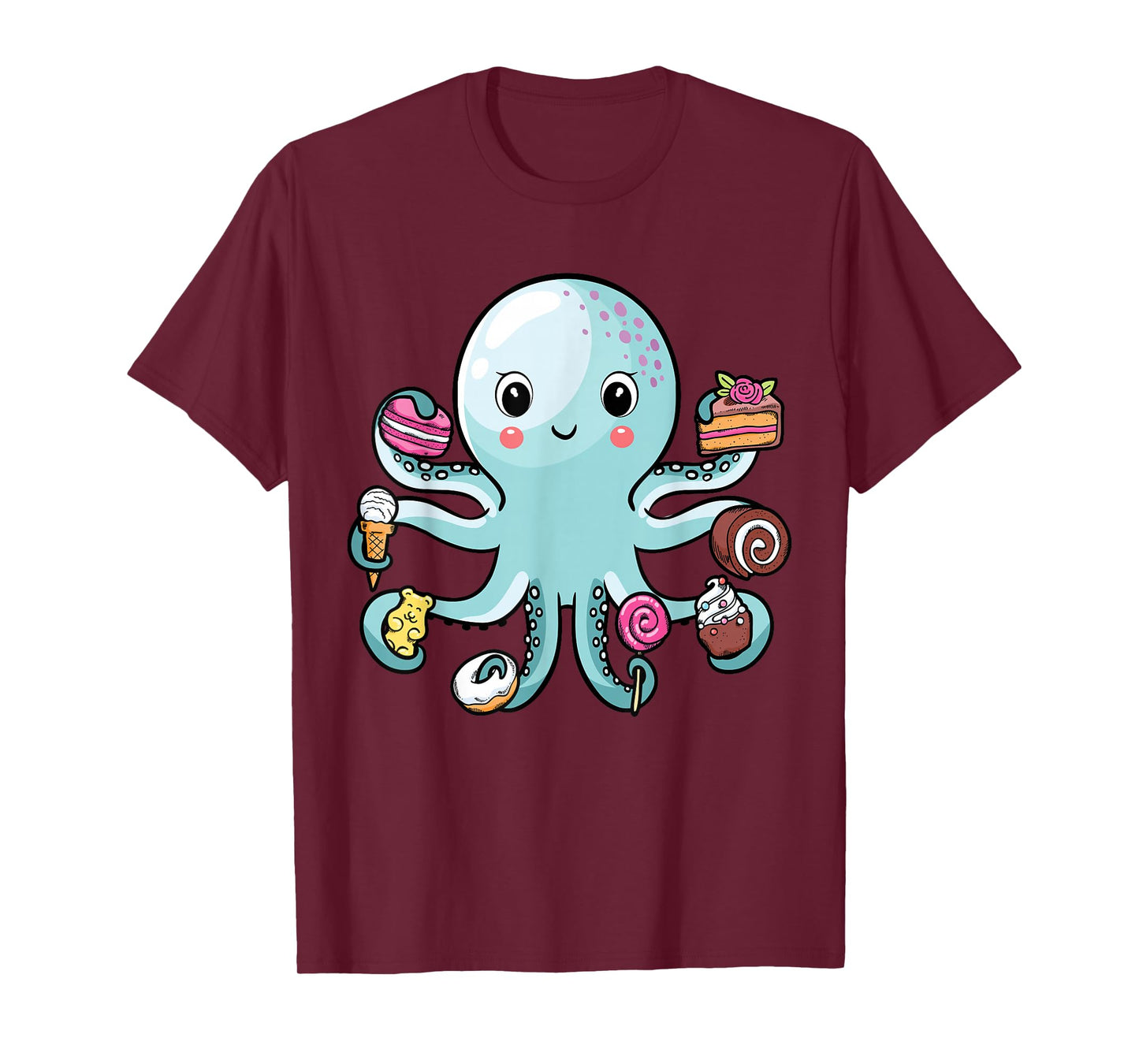 Octopus Octopus Cake Tentacles Marine Animals Children T-Shirt