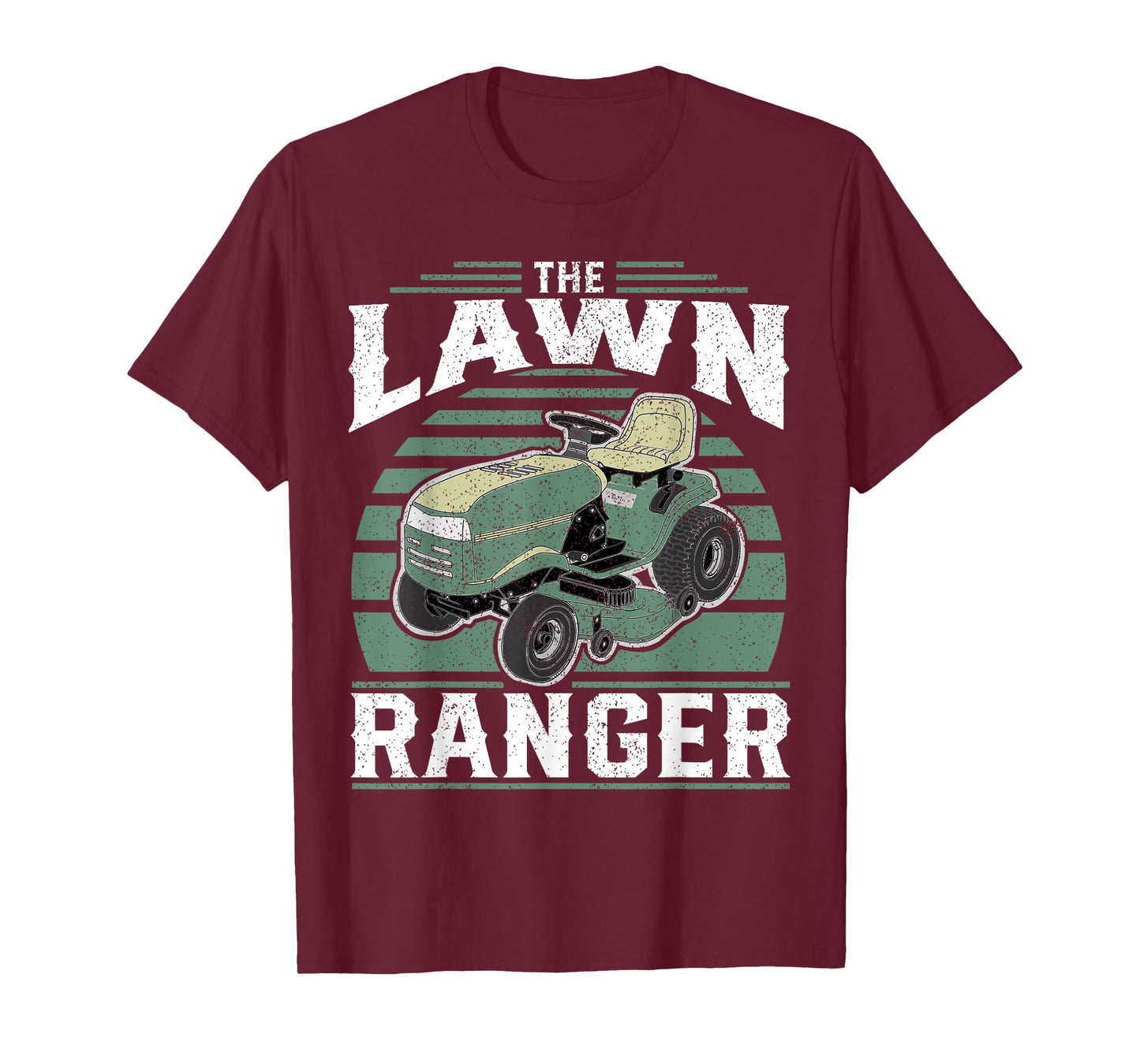 The Lawn Ranger Funny Riding Mower Retro Mowing Gift For Dad T-Shirt