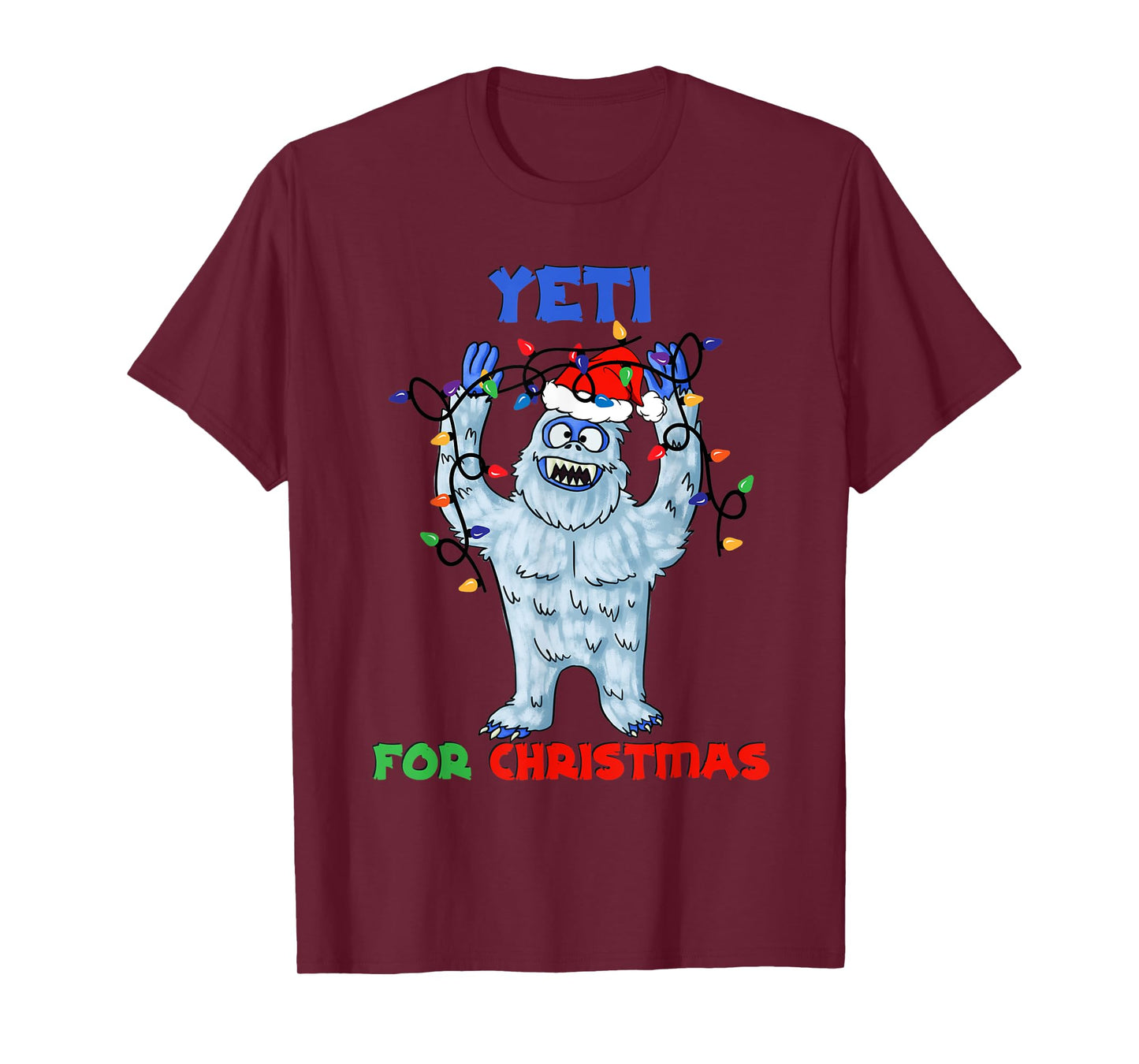 Abominable Snowman Yeti For Christmas Yeti Monster Holiday T-Shirt
