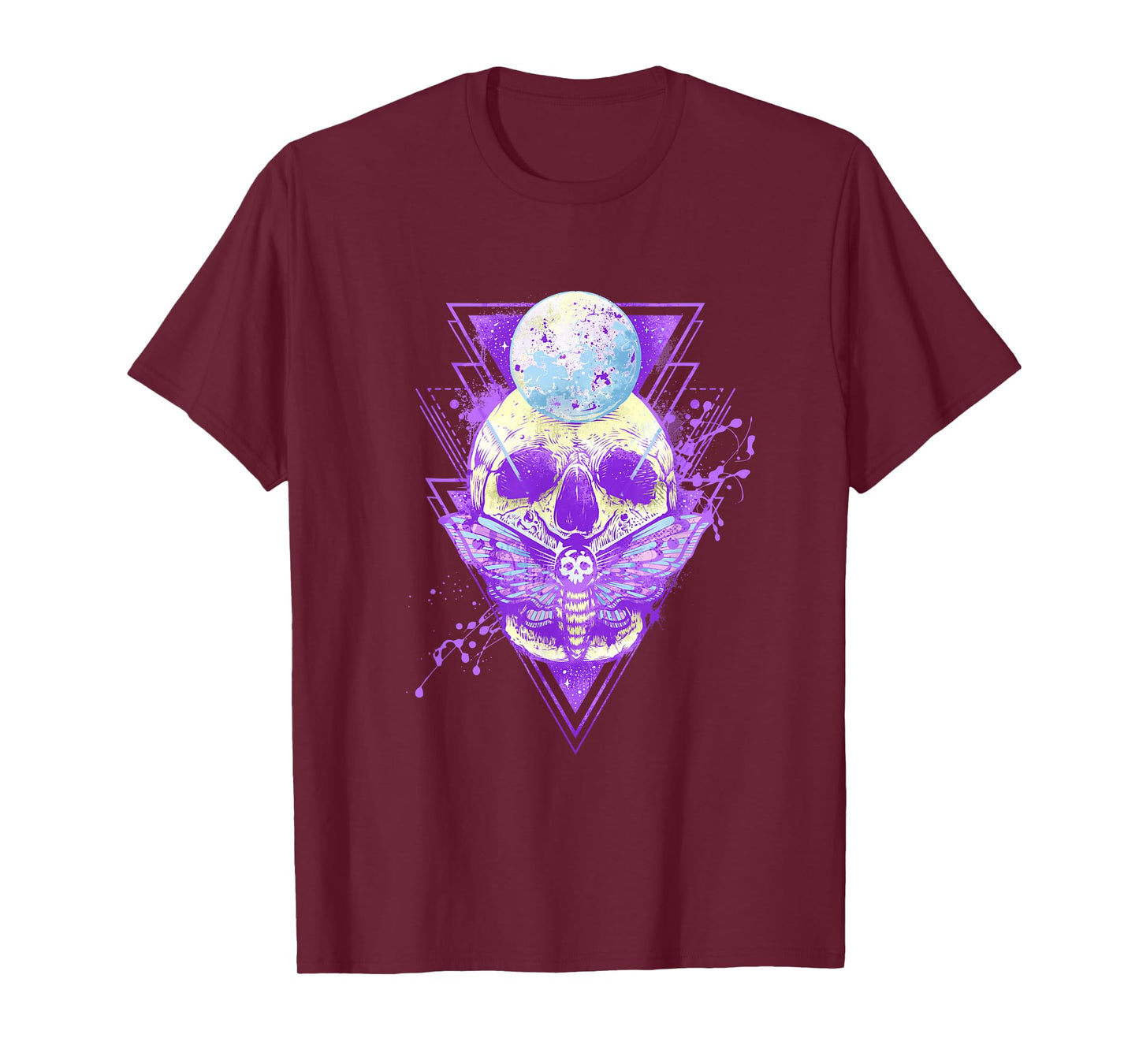Pastel Goth Skull Deaths Head Moth T-Shirt