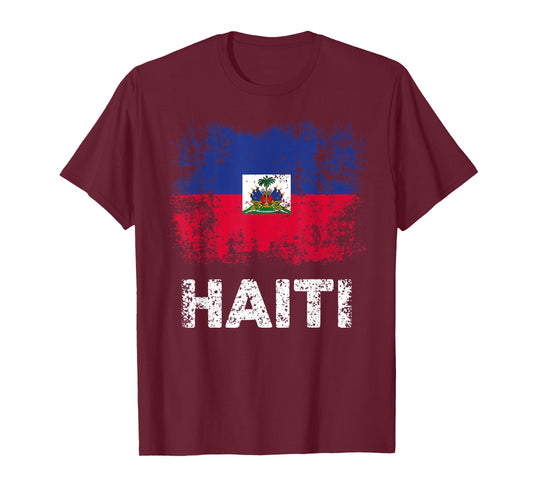 Haiti Flag Shirt Men Women Kids Patriotic Haitian Flag T-Shirt