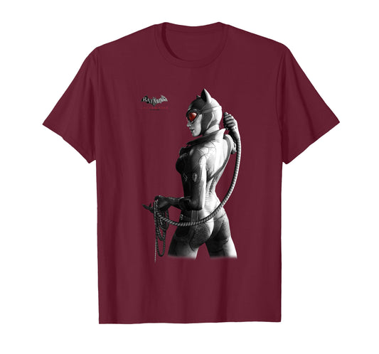 Batman: Arkham City Catwoman Distressed Villain Poster T-Shirt