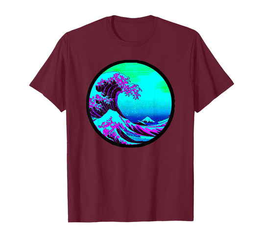 Wave of Kanagawa Japanese Retro Print Ukiyo-e Artist Hokusai T-Shirt