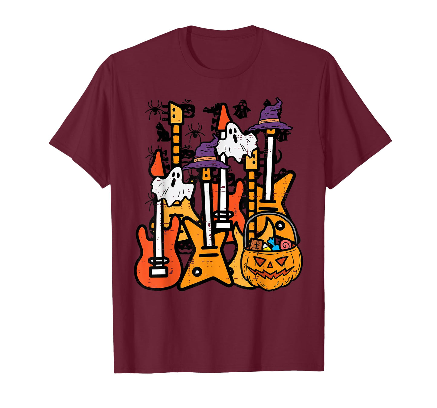 Halloween Rocker Guitars Rock Costume Men Boys Kids Youth T-Shirt