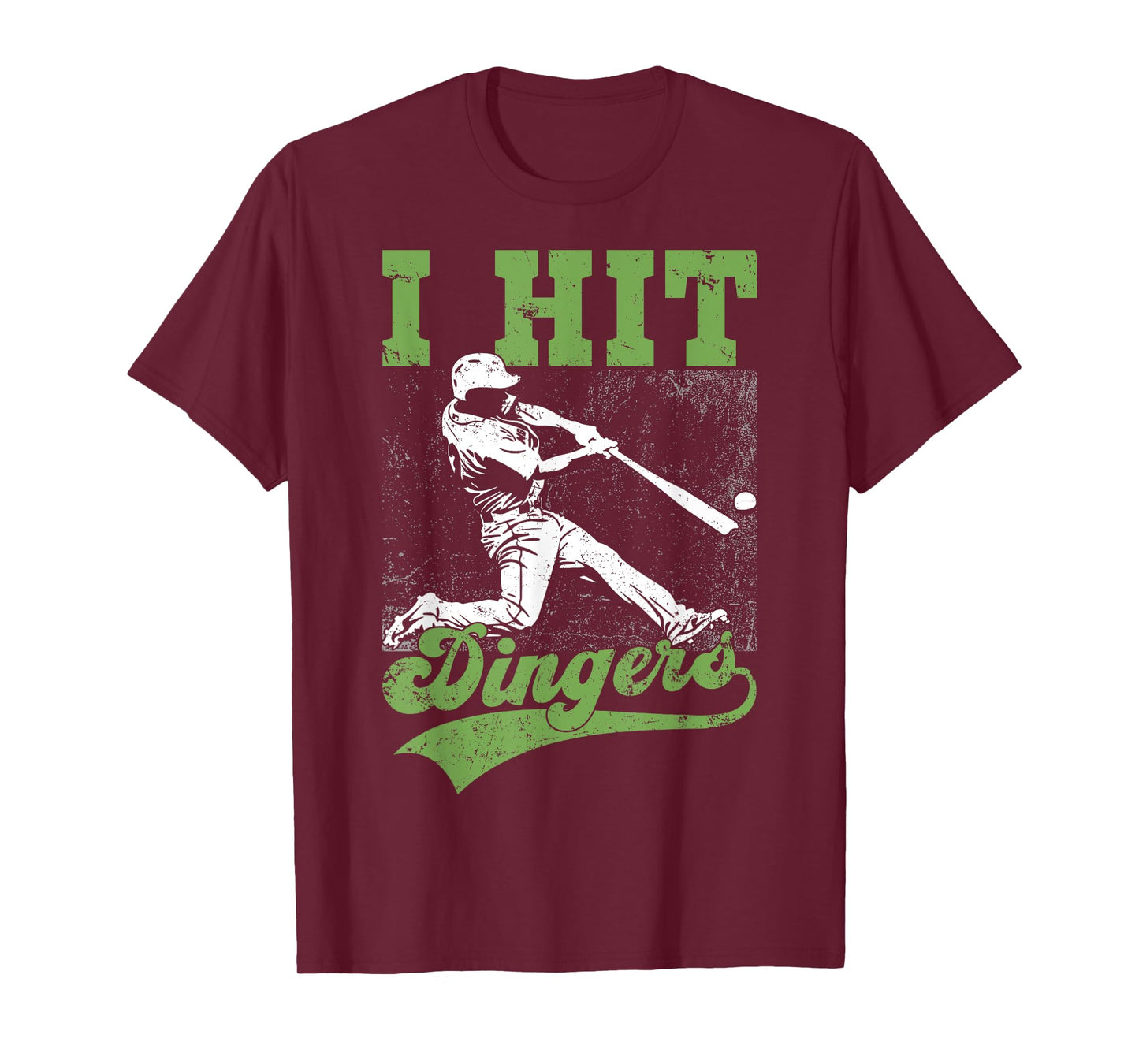I Hit Dingers Gifts For A Baseball Fan Shirt Funny Gift T-Shirt