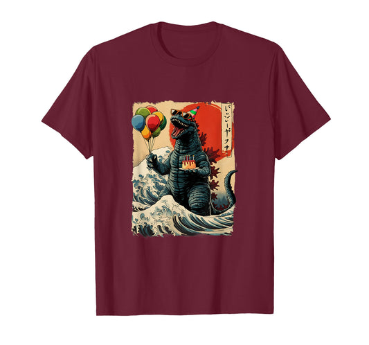 Kaiju Birthday Party Japan Monster Bday Japanese Graphic T-Shirt