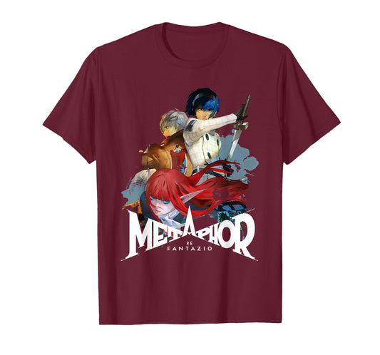Metaphor: ReFantazio Key Art Trio (White Logo) ATLUS T-Shirt