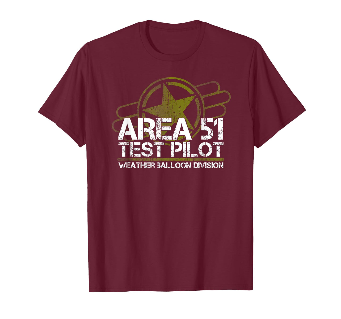 Area 51 UFO Test Pilot, Alien, Roswell, Weather Balloon T-Shirt