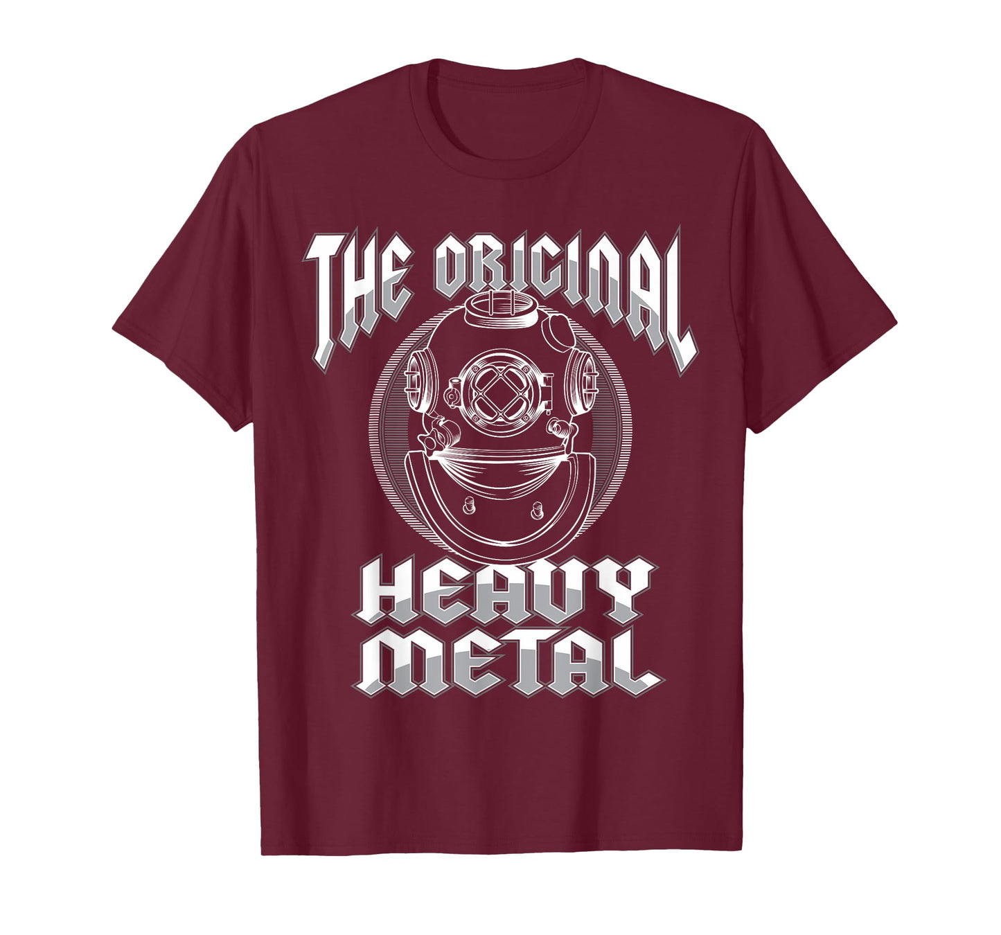 Deep Sea Diving Helmet Original Heavy Metal Underwater Diver T-Shirt