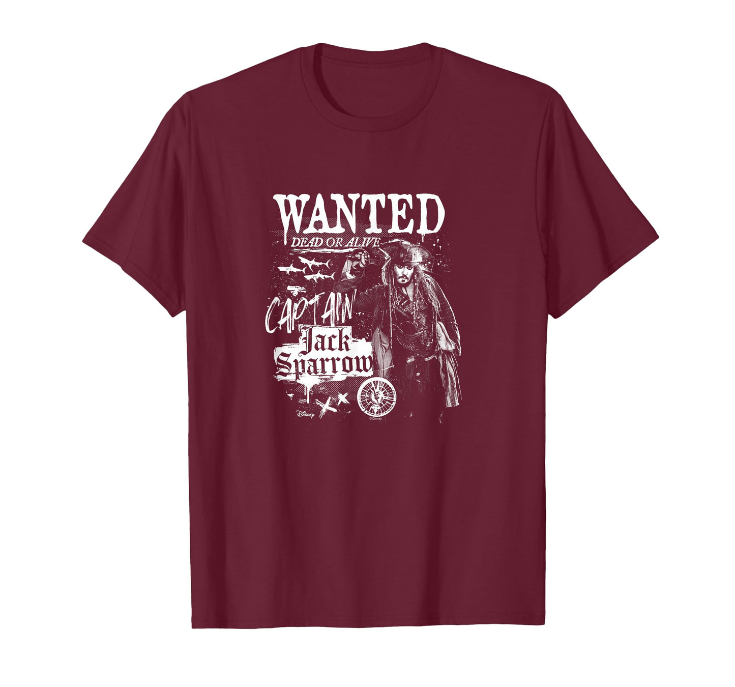 Pirates of The Caribbean - Jack Sparrow Wanted T-Shirt