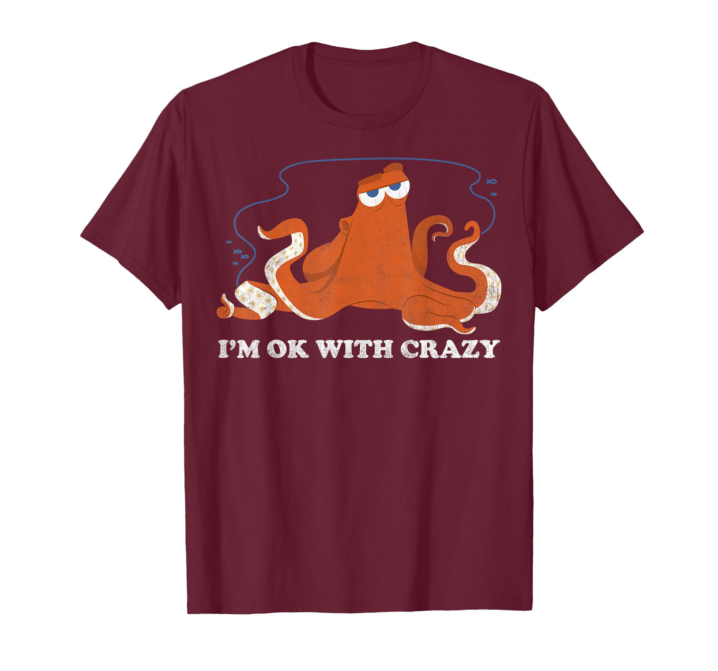 Disney Pixar Finding Dory Hank Ok with Crazy Bold Logo T-Shirt