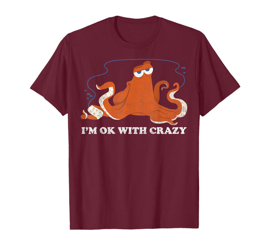 Disney Pixar Finding Dory Hank Ok with Crazy Bold Logo T-Shirt