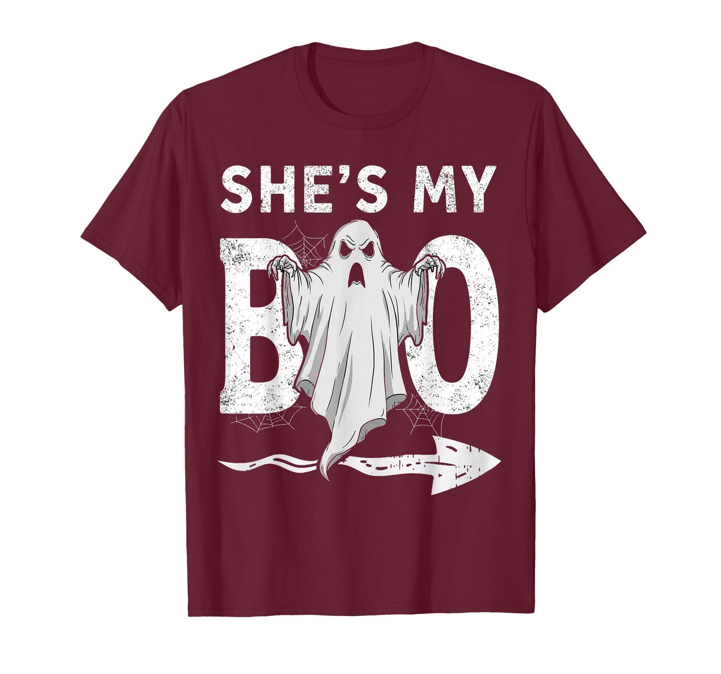 She's My Boo Matching Halloween Pajama Couples Funny T-Shirt