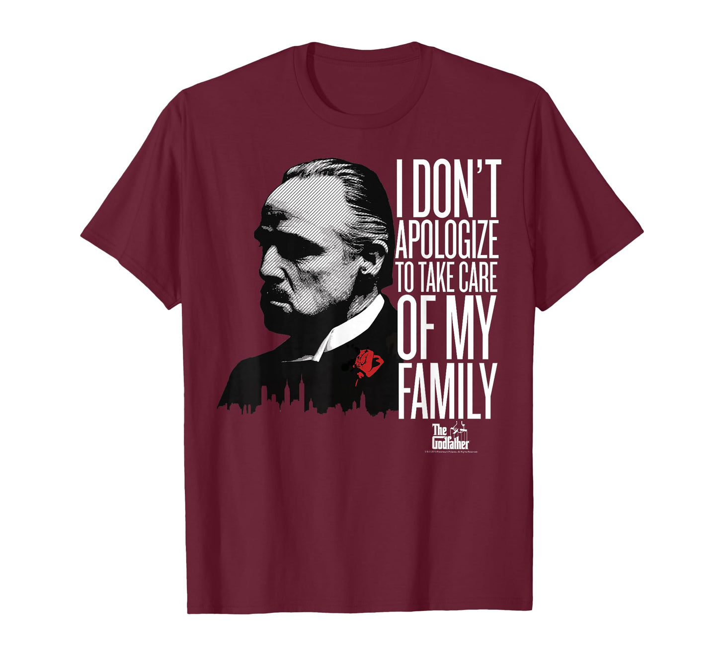 The Godfather I Don't Apologize to Take Care of My Family T-Shirt Small