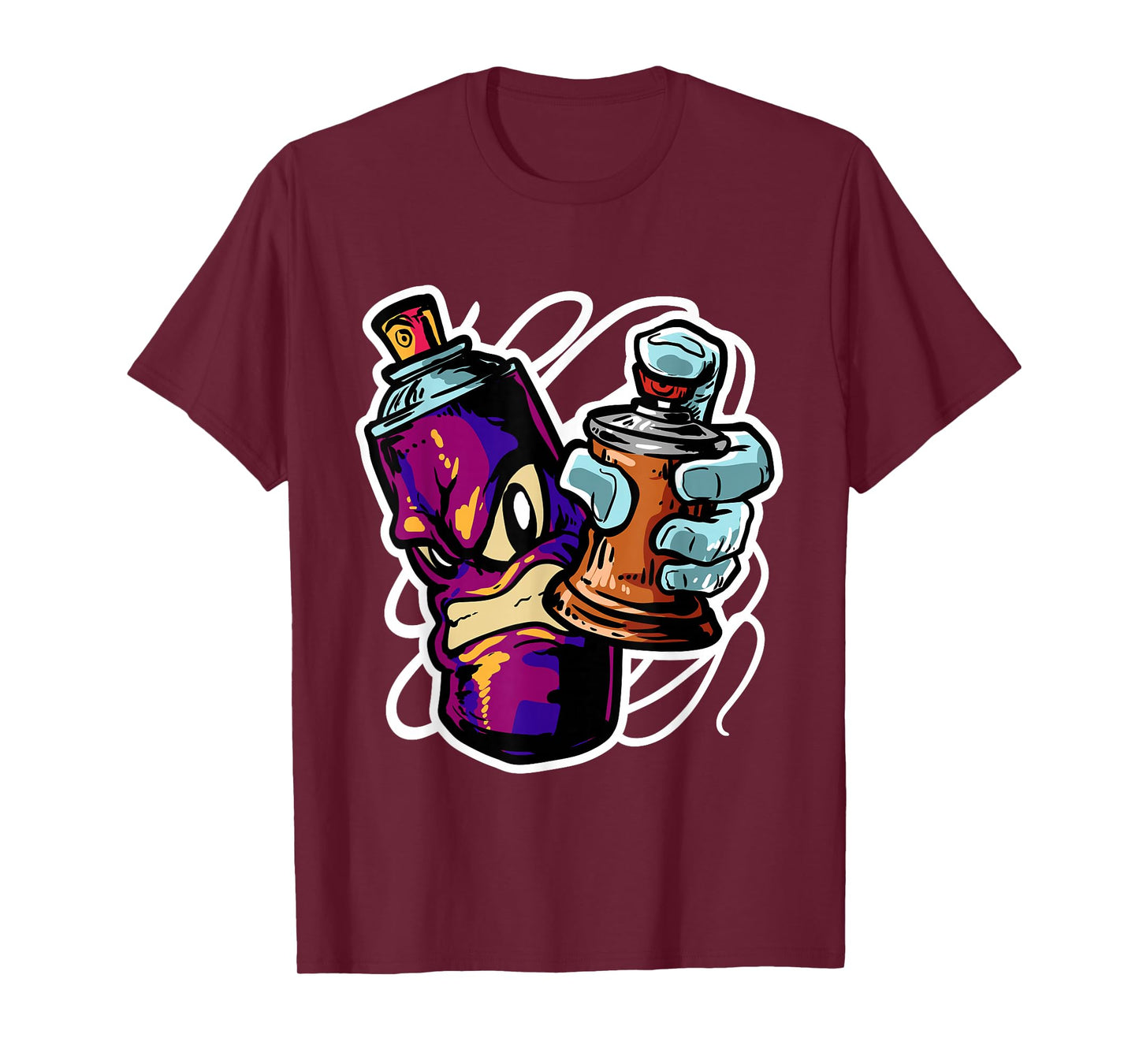 Graffiti Sprayer Street Artist Fat Cap Spray Can T-Shirt