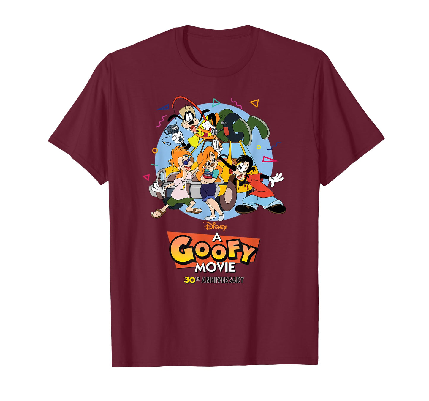 Disney A Goofy Movie 30th Anniversary Retro ’90s Road Trip T-Shirt