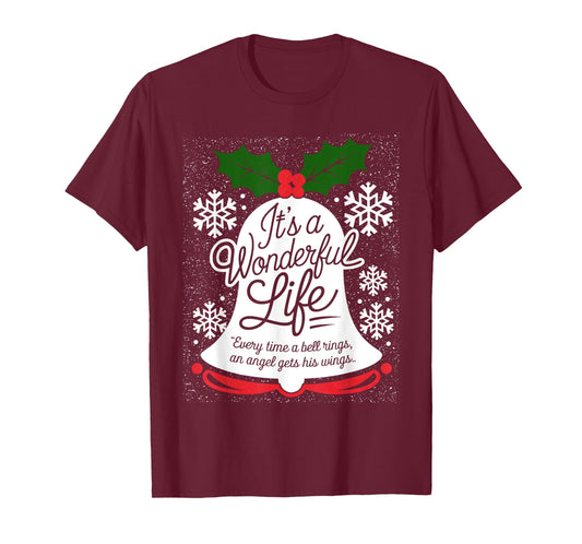 It's a Wonderful Life Everytime A Bell Rings Christmas Movie T-Shirt