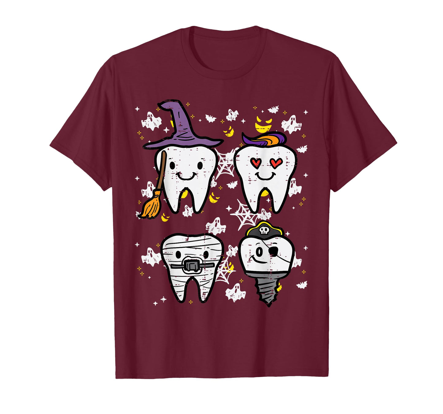 Halloween Dentist Witch Teeth Dental Crew Costume Men Women T-Shirt