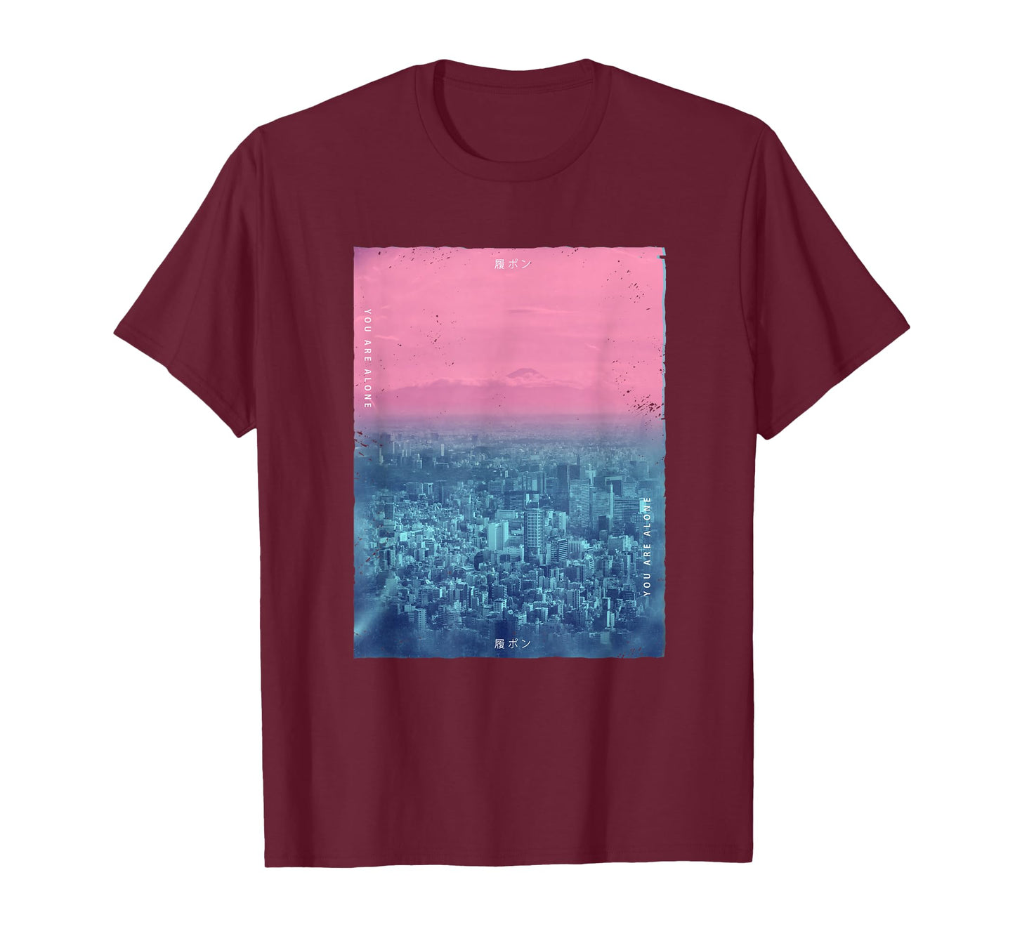 Vaporwave Japanese Streetwear Tokyo Japan Glitch Effect T-Shirt