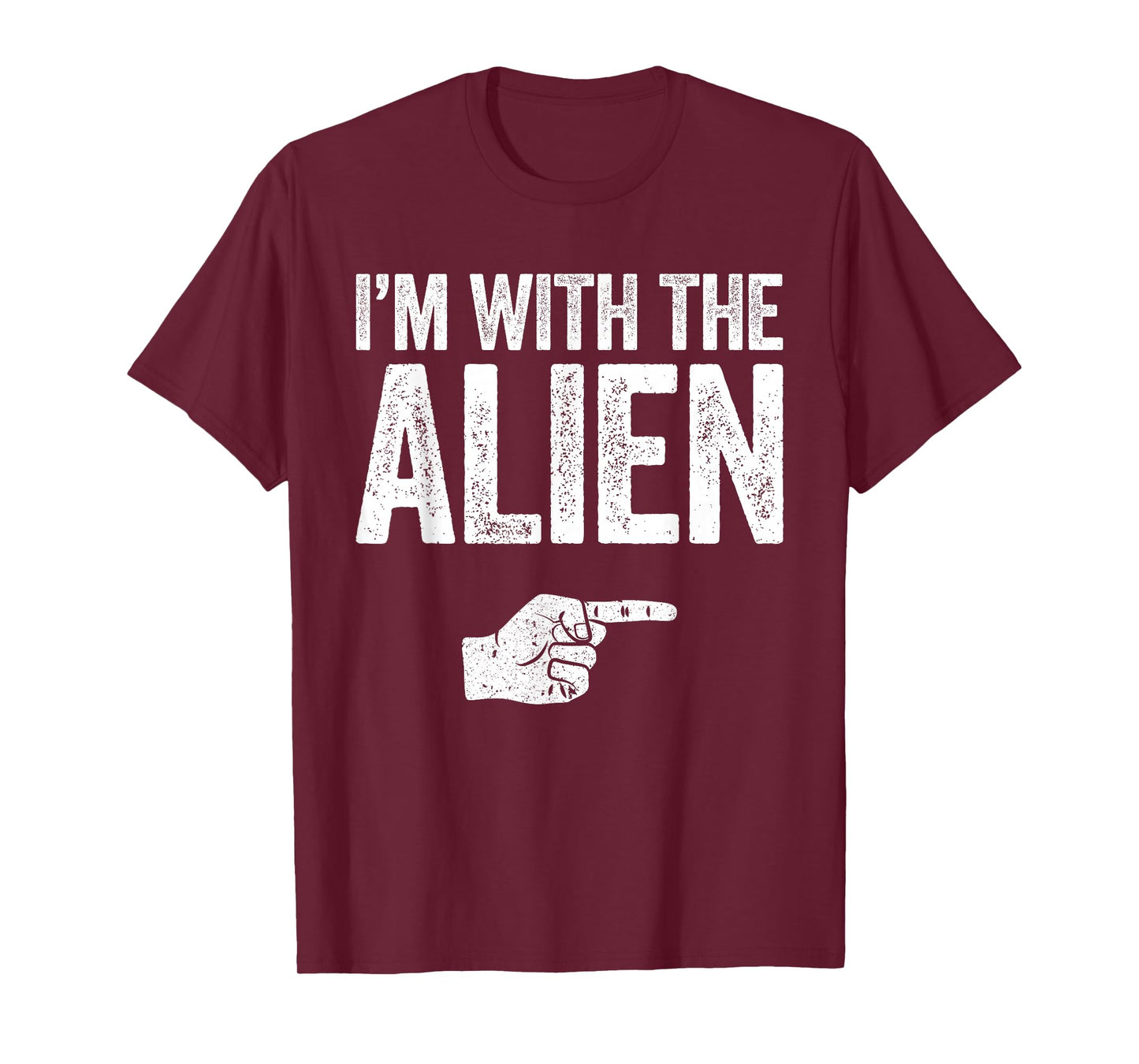 I'm With The Alien Shirt Adult Kids Matching Alien Costume T-Shirt