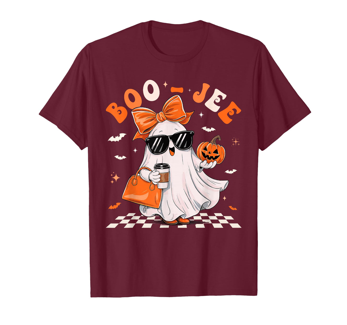 Cute Ghost Boujee Boo-Jee Funny Halloween Spooky Season T-Shirt