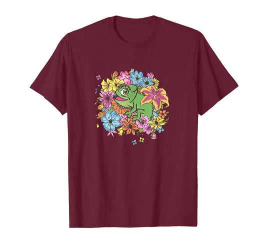 Disney Tangled Floral Pascal T-Shirt Small