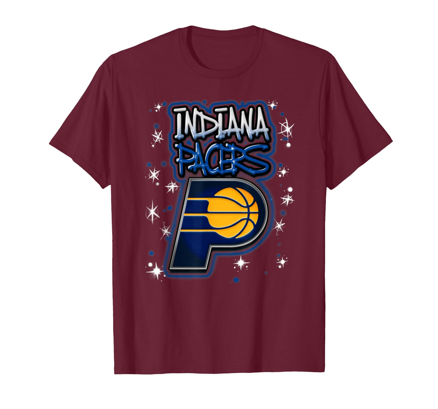 NBA Indiana Pacers Airbrush Logo T-Shirt