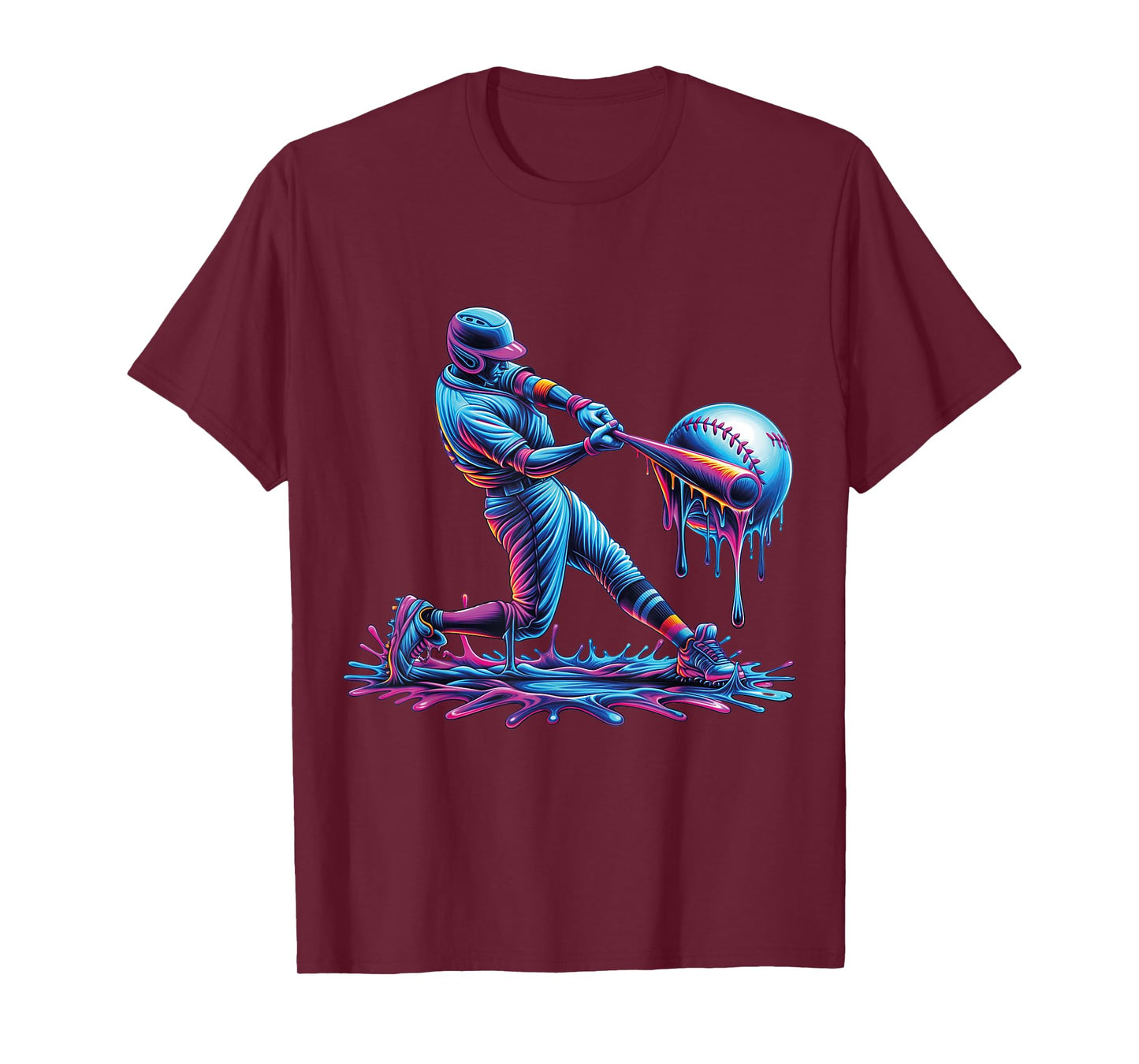 Baseball Drip For Boys Player Ice Cream Drip Baseball Stuff T-Shirt