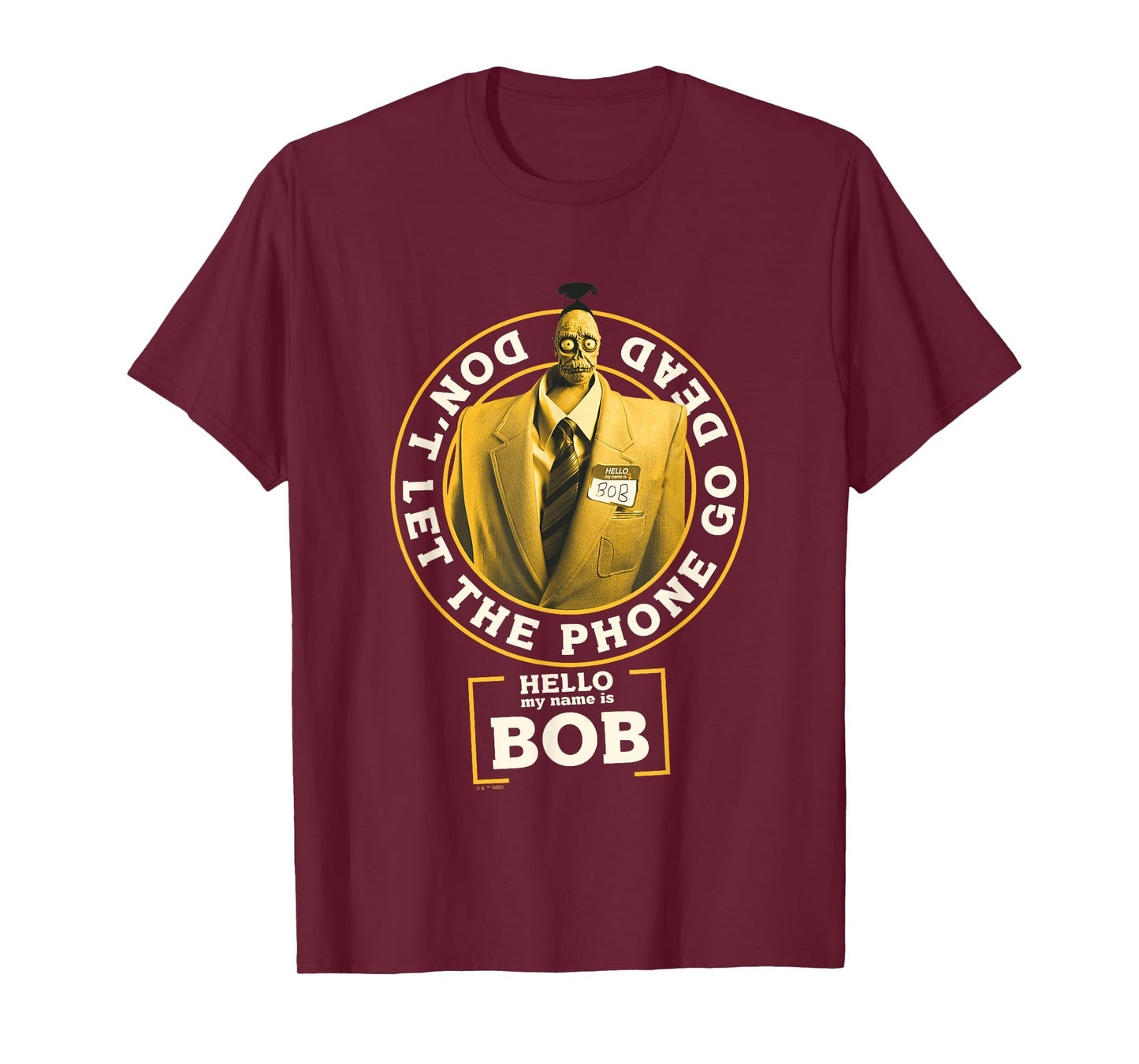 Beetlejuice Beetlejuice Don't Let The Phone Go Dead Bob T-Shirt