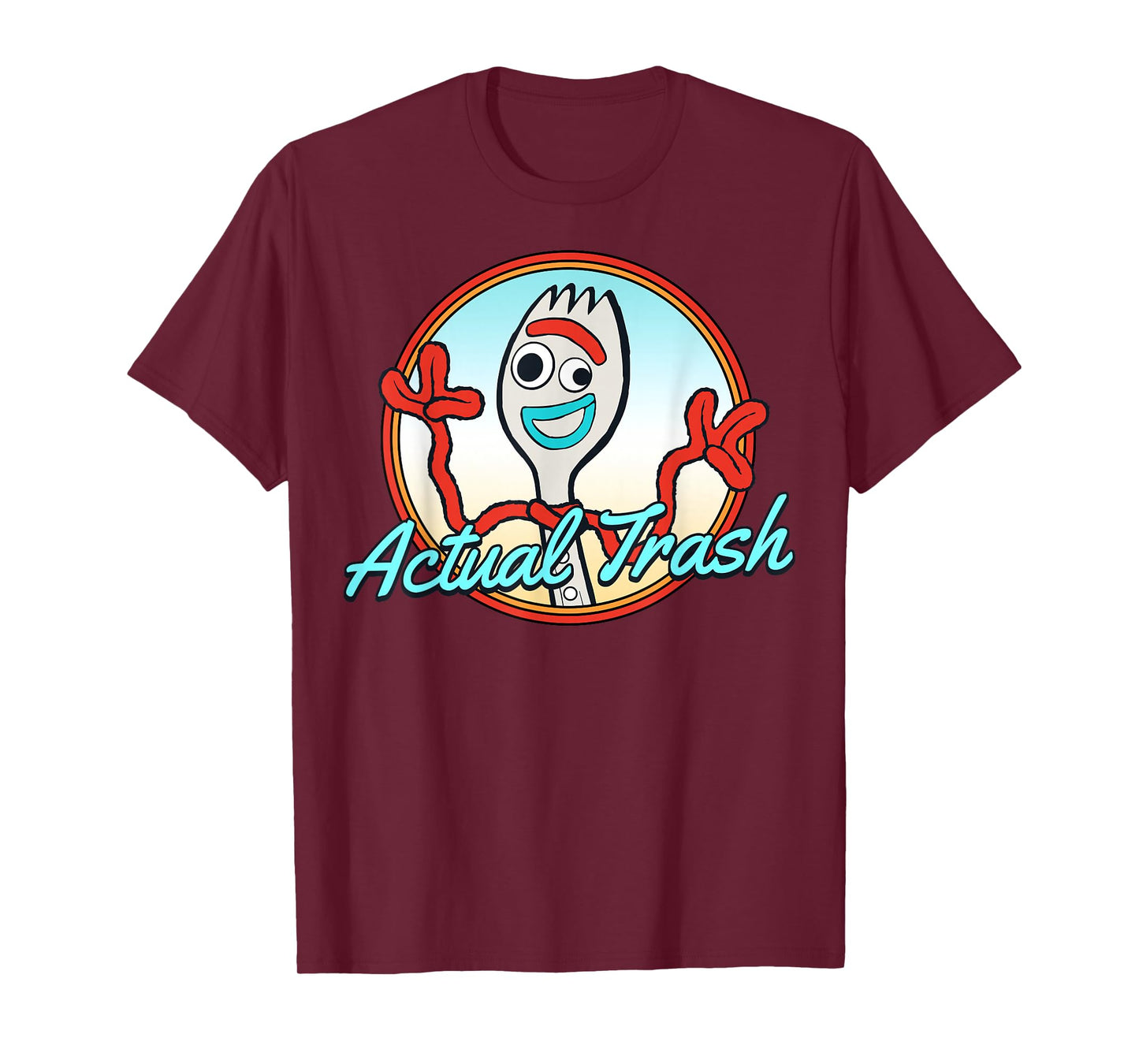 Disney Pixar Toy Story Forky Actual Trash Portrait T-Shirt