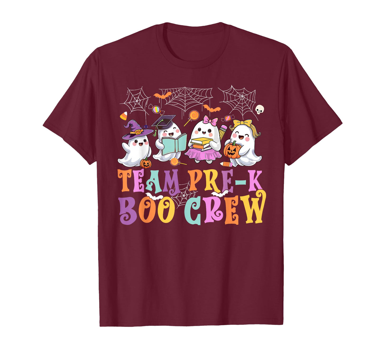 Pre-K Boo Crew Ghost Halloween Teacher Student T-Shirt