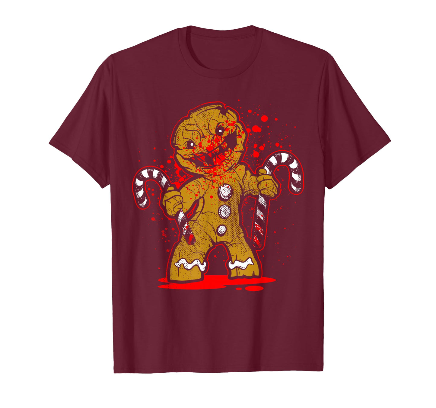 Scary Zombie Gingerbread Man T-shirt