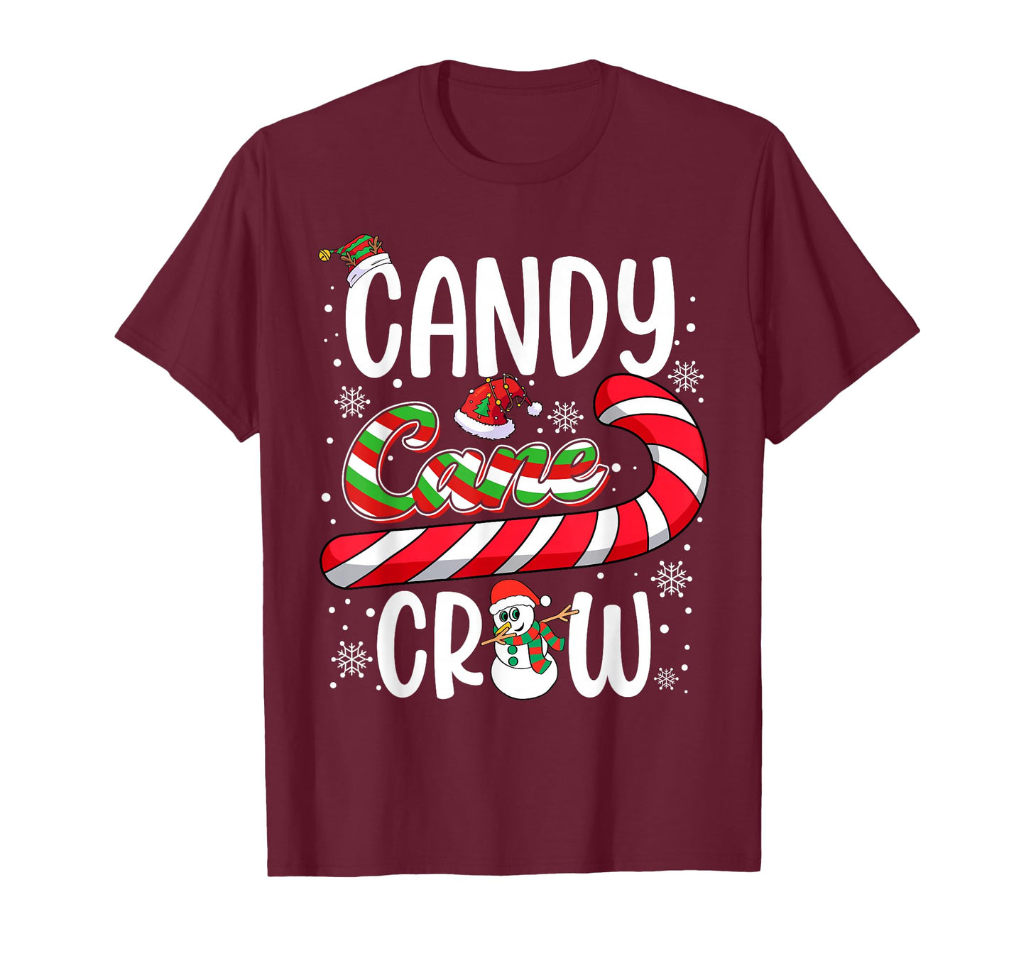 Candy Cane Crew Christmas Xmas Love Candy Boys Girls Kids T-Shirt