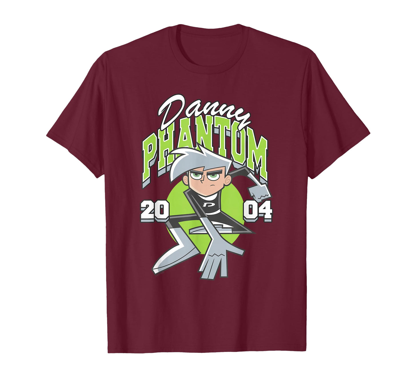 Danny Phantom 2004 Athletic Logo Retro Cartoon T-Shirt