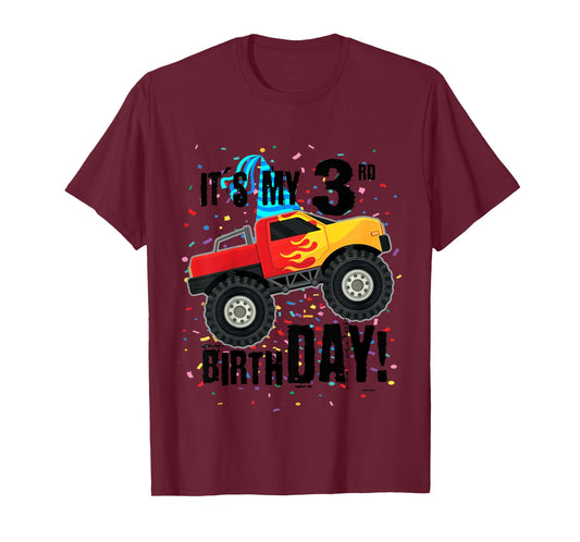It's My 3rd Birthday! 3 year old monster truck shirt T-Shirt