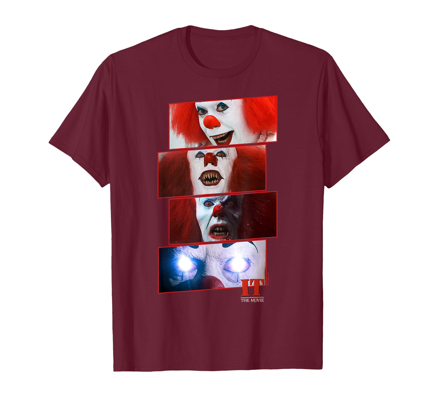 IT Movie Pennywise Scary Stacked Panels T-Shirt