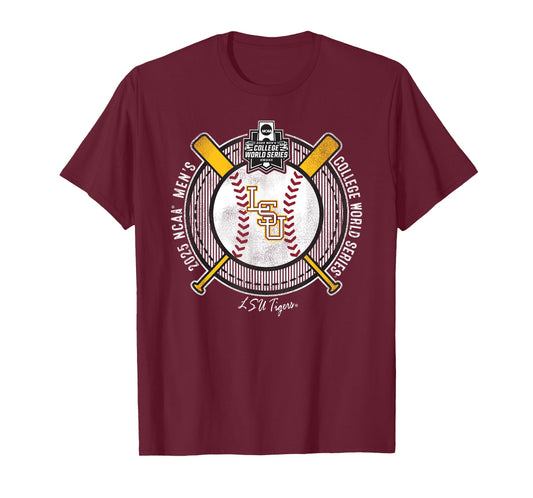 LSU Tigers College World Series 2025 Baseball MCWS Purple T-Shirt