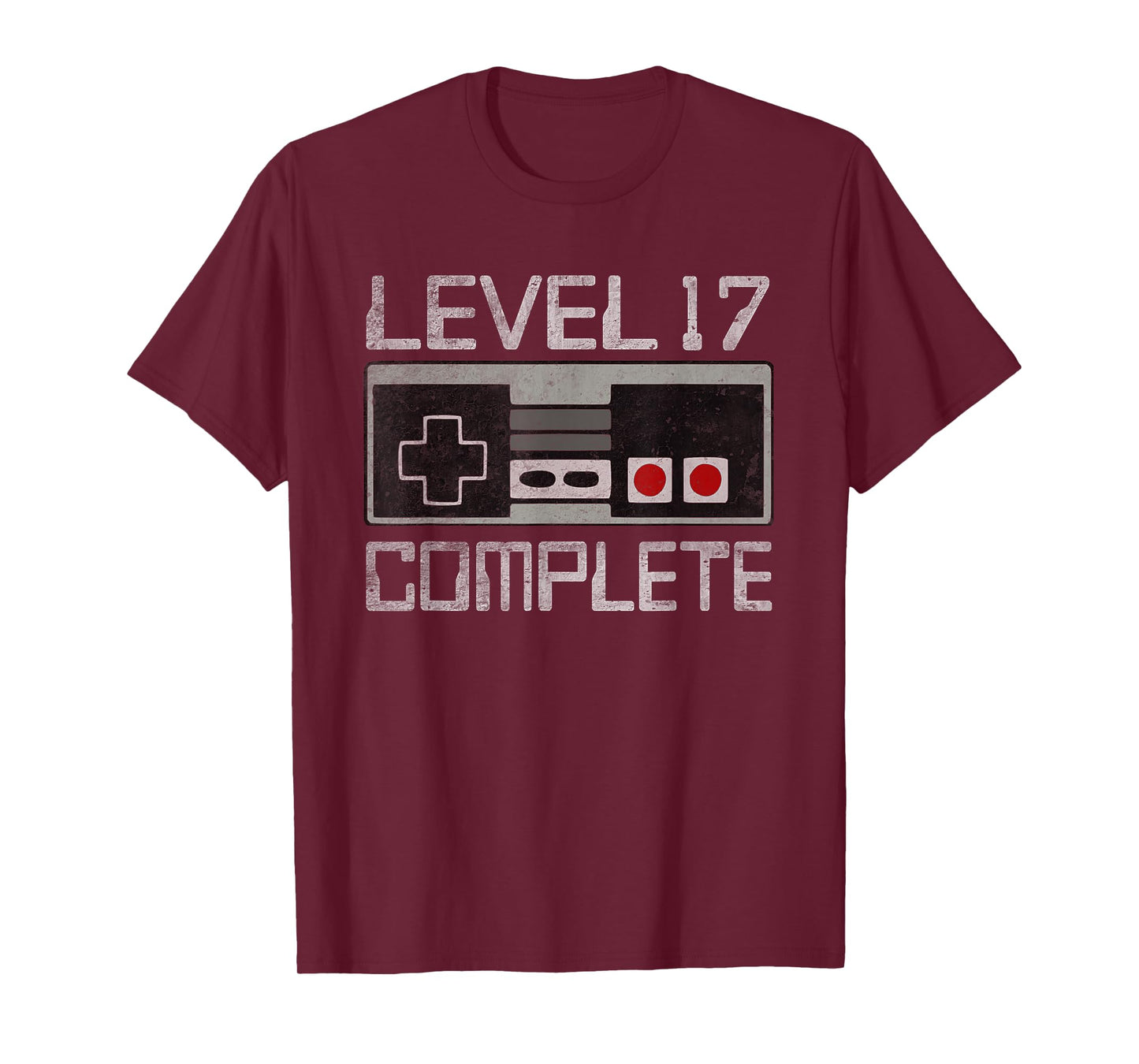 Level 17 Complete 17 Year 17th Wedding Anniversary For Him T-Shirt