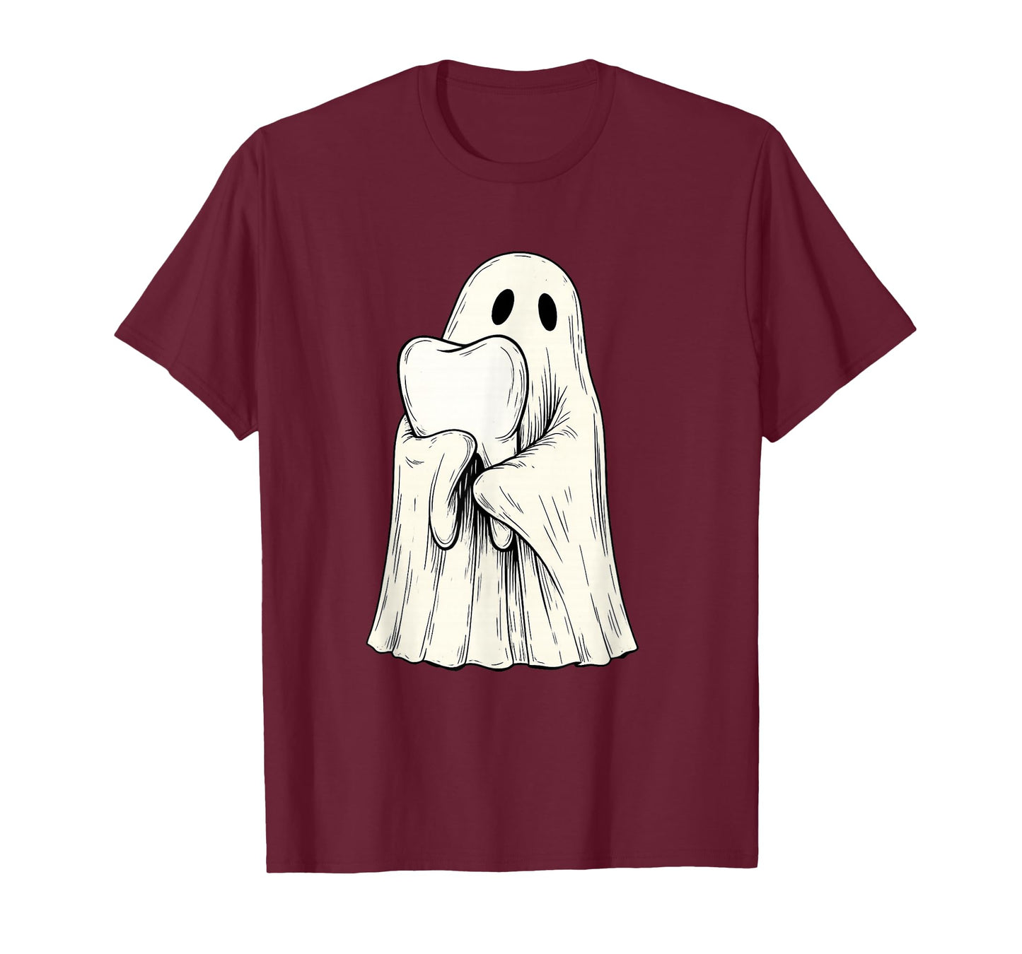 Cute Halloween Dental Molar Tooth Ghost Dentist Costume T-Shirt