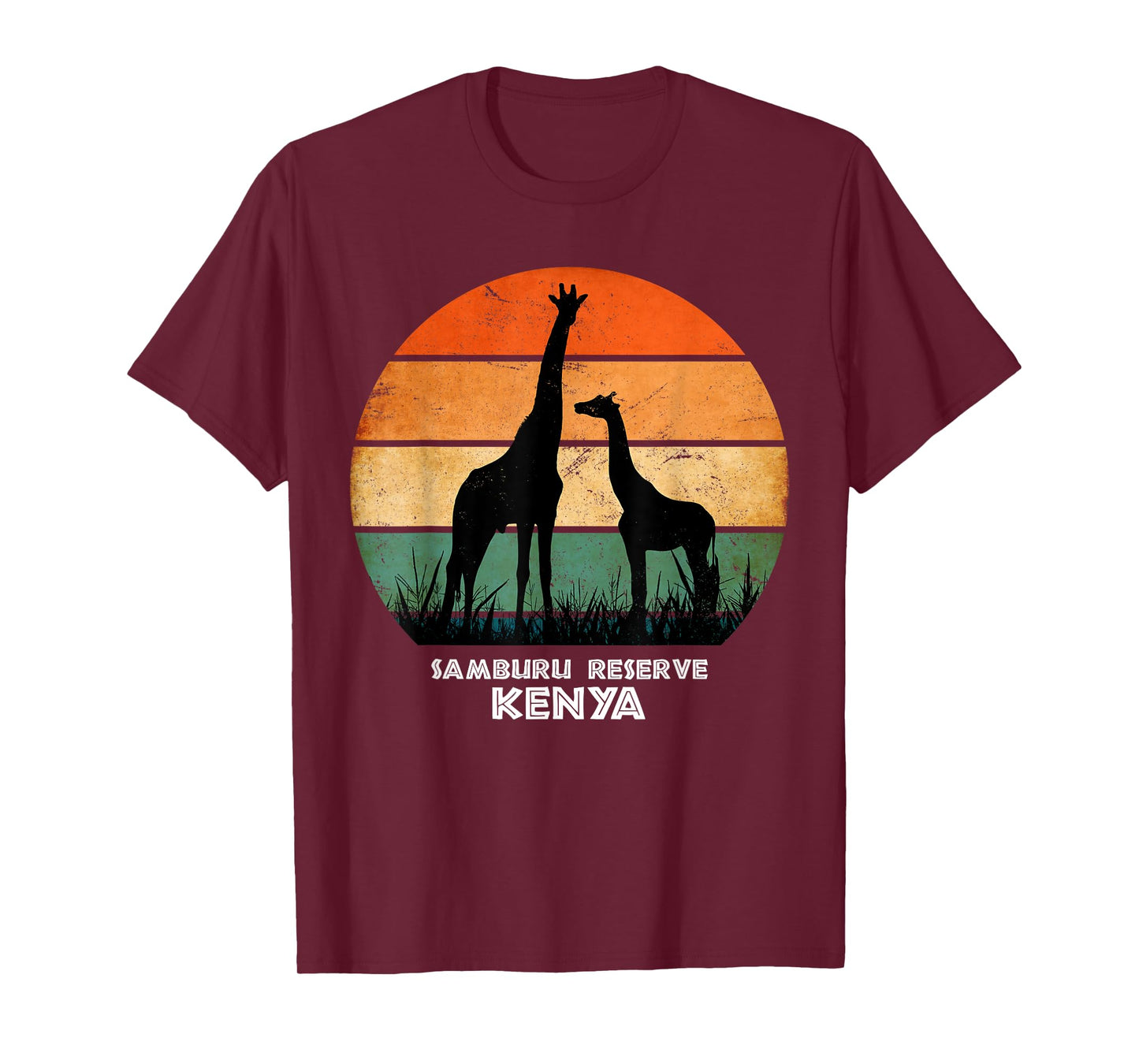 Samburu Reserve, Kenya Giraffe Safari National Park Game T-Shirt