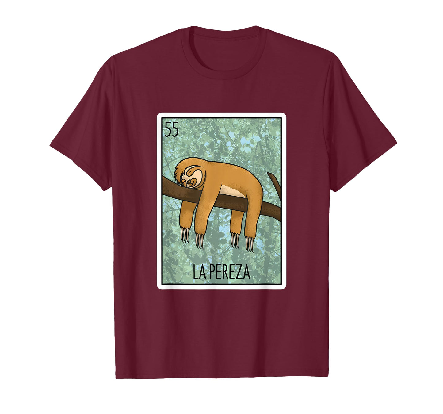 La Pereza Lottery Gift The Sloth Card Mexican Lottery Bingo T-Shirt