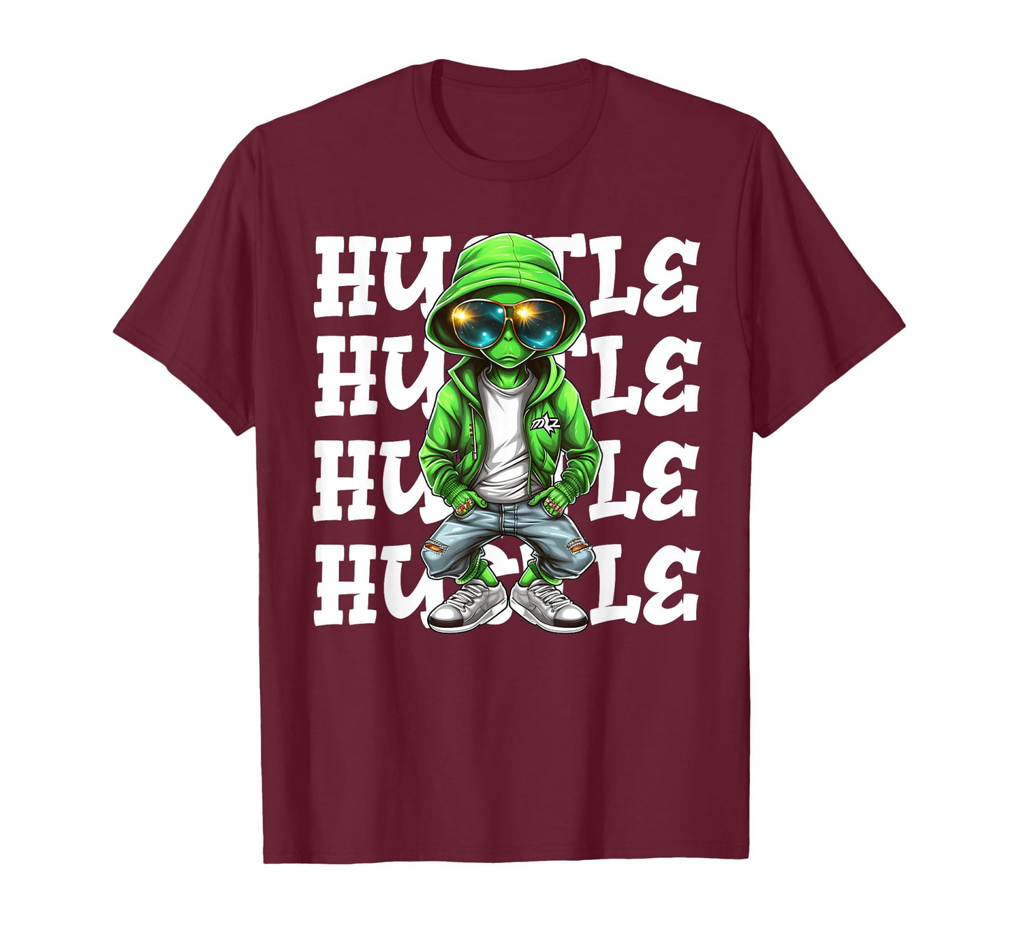 Hip Hop Alien Hustle Money Urban UFO Alien Streetwear Hiphop T-Shirt