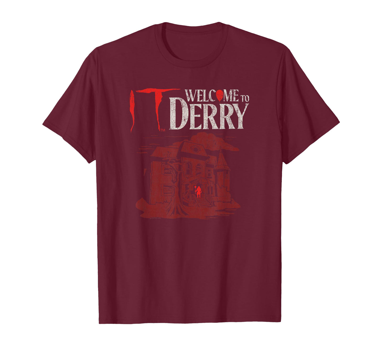 IT: Welcome to Derry Red Tone Haunted House Horror TV Show T-Shirt