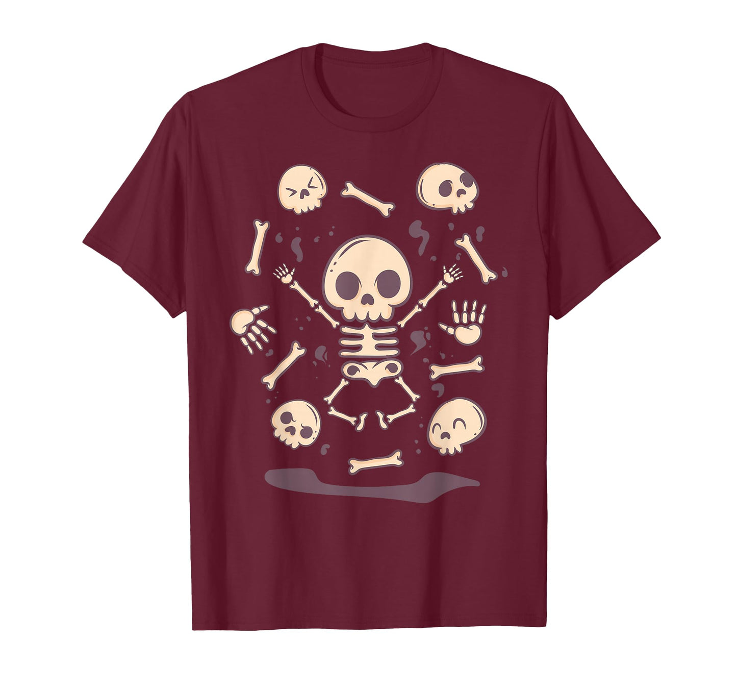 Cute Pastel Goth Kawaii Anime Skull Skeleton Japanese T-Shirt